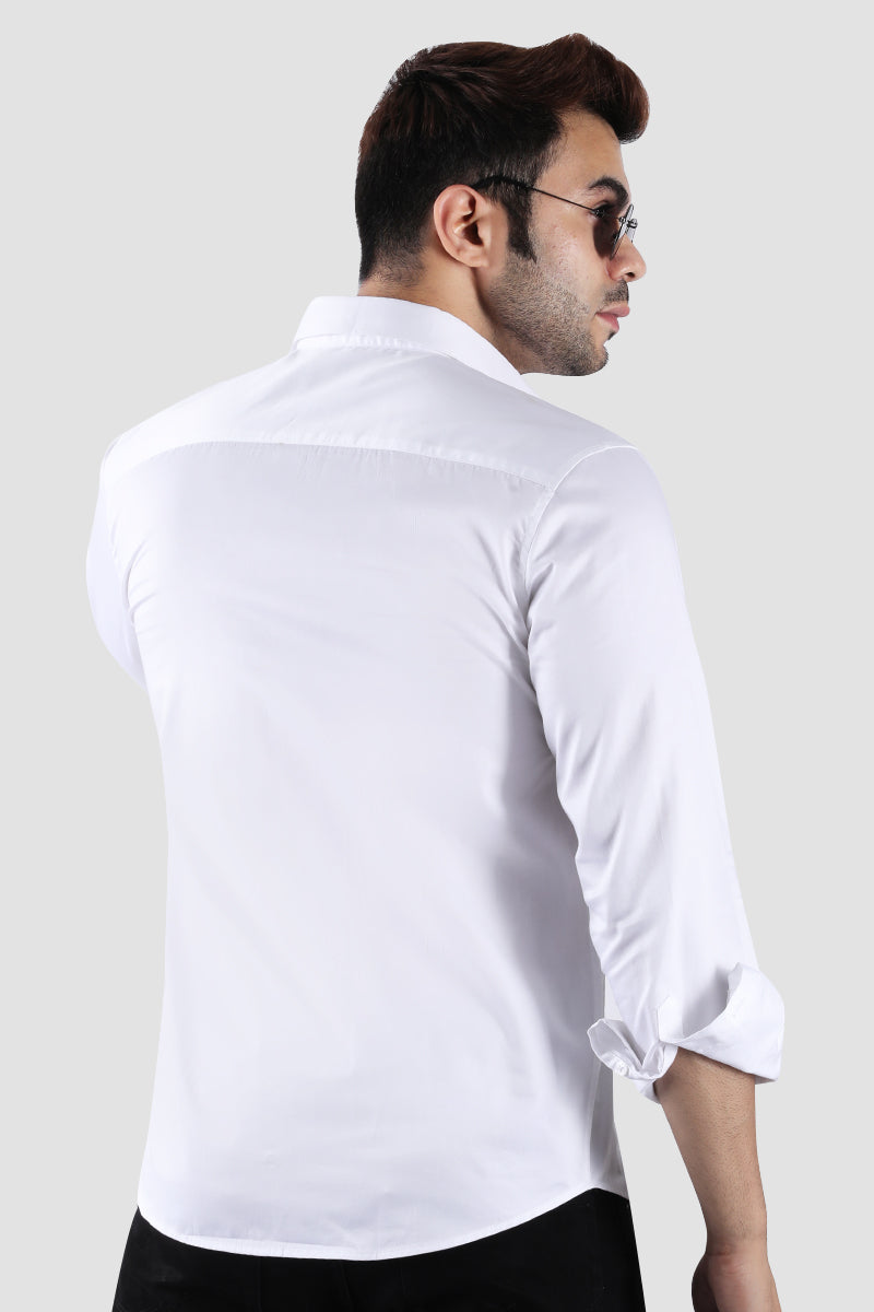 Divine Ganesha White Designer Shirt